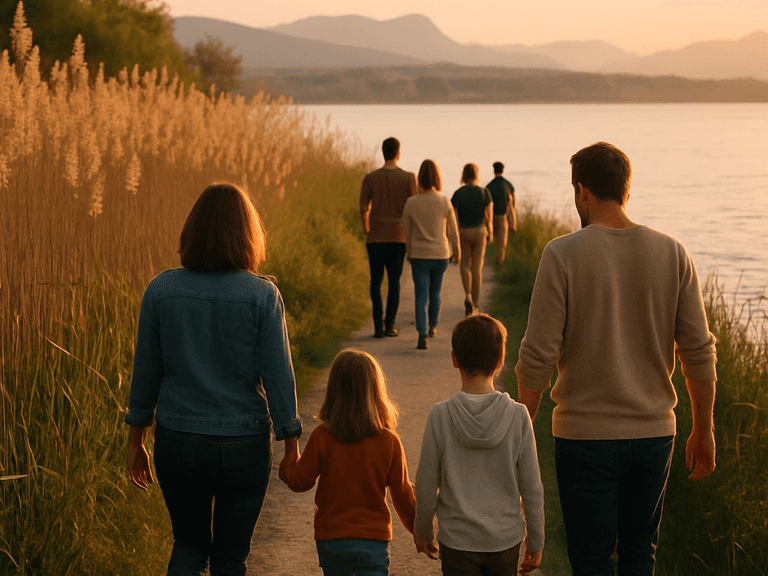 Family-Sonntag am See