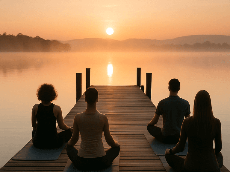 Sunset-Yoga am Westufer
